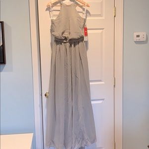 Silver floor length dress